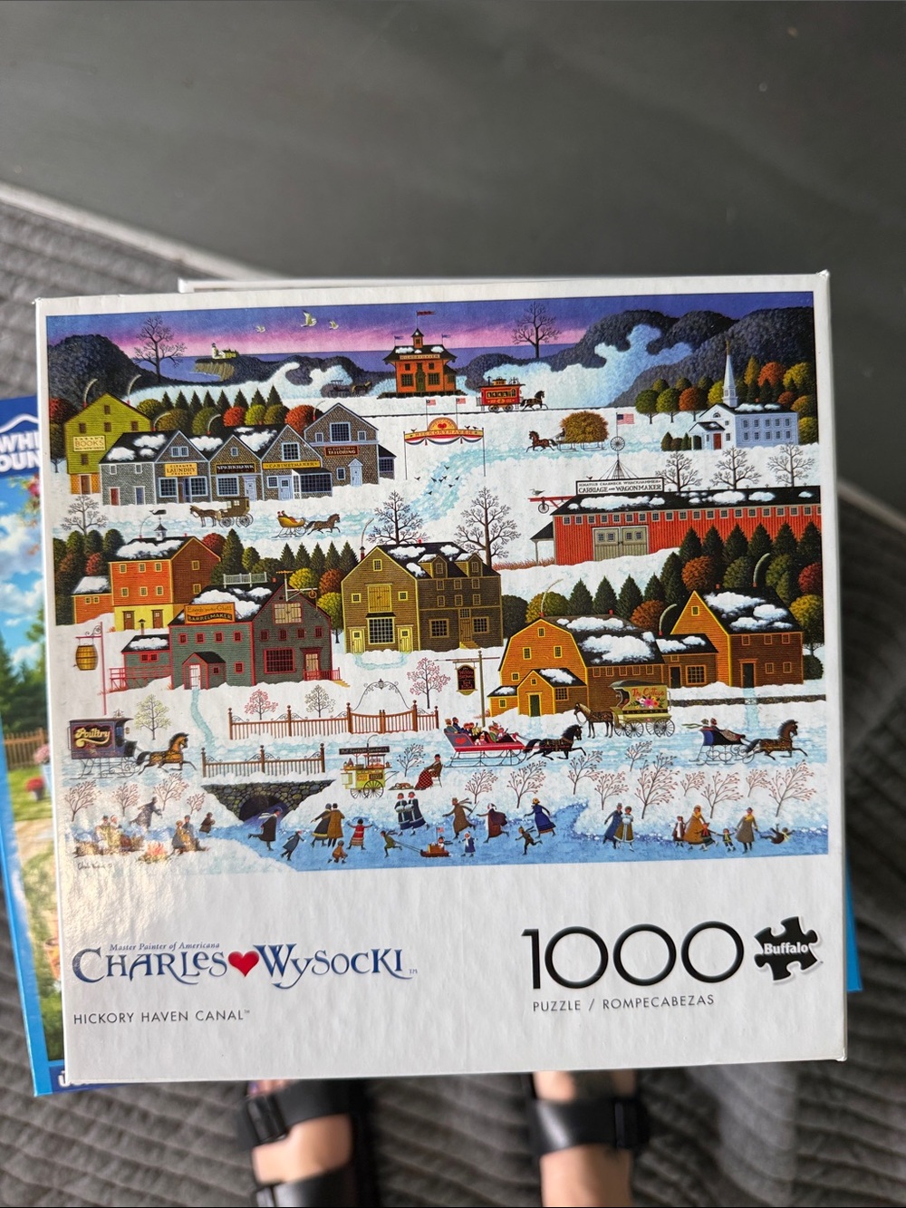 Charles Wysocki Hickory Haven Canal 1000-Piece Jigsaw Puzzle - Multi-Color